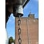 Rain chain 1.60 m with rain pipe hook