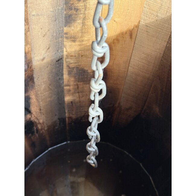 Rain chain 1.60 m with rain pipe hook