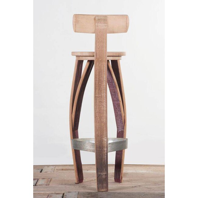 Wine barrel bar stool "Burgundy"