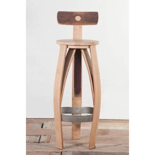 Wine barrel bar stool "Burgundy"