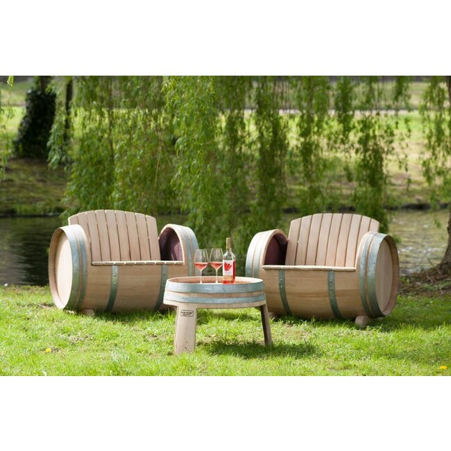 Wine barrel side table "Alsace"