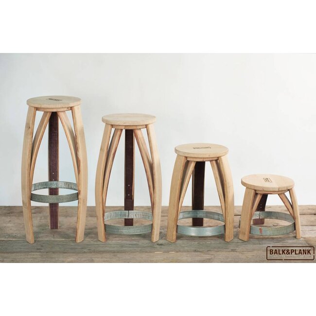 Wine barrel stool "Loire"