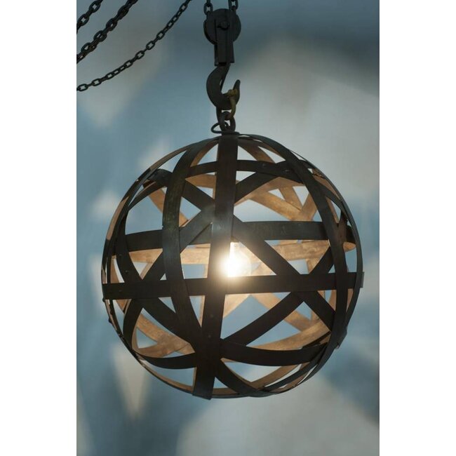 Hanglamp roest bruin "Bergerac"