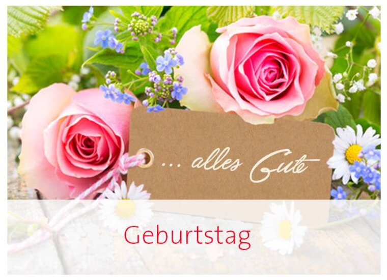 Blumenstrauß zum Geburtstag