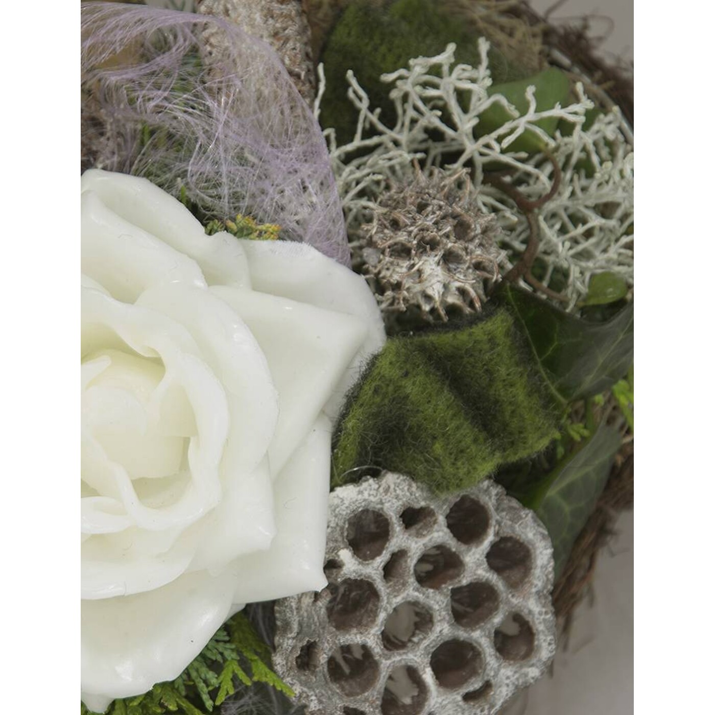 Grabgesteck in Herzform "Herzliche Erinnerung"