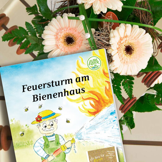 Kinderbuch und Strauß "Biene"