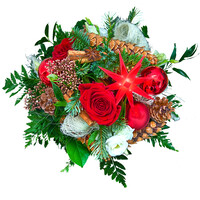 Herrnhuter Blumenstrauß "Herrnhuter Stern  Rot"