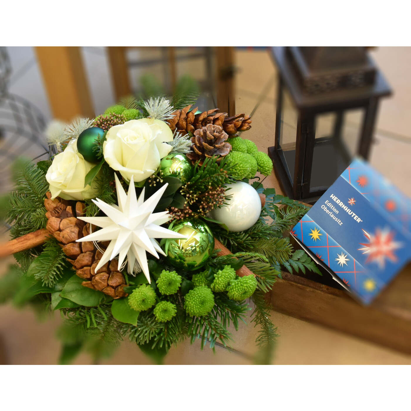 Herrnhuter Blumenstrauß "Herrnhuter Stern" weiß