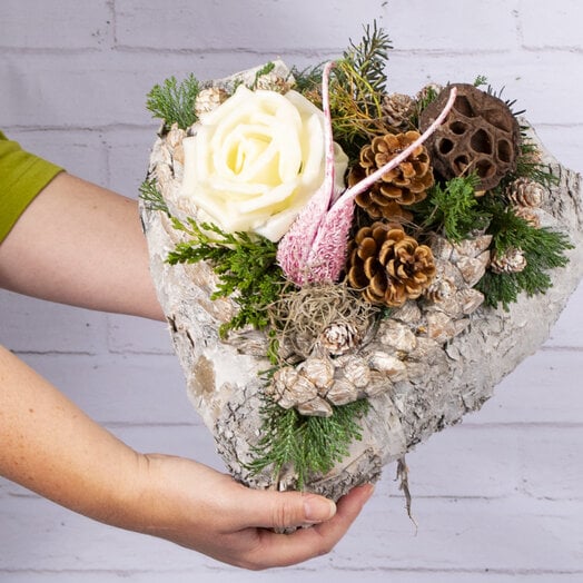 Trauergesteck Birkenherz