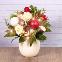 Weihnachtsstrauß "Lichter Apfelbäckchen"