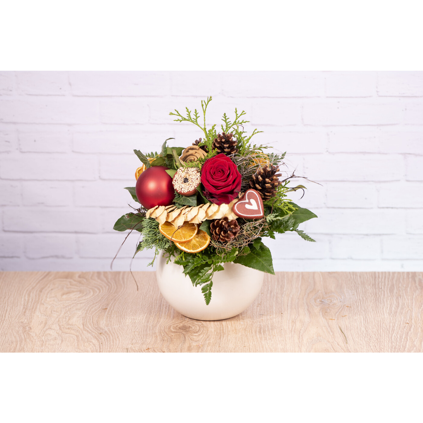 Weihnachtlicher Strauß "Adventskaffee"