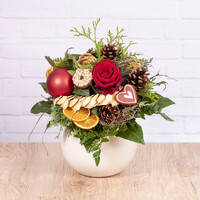 Weihnachtlicher Strauß "Adventskaffee"