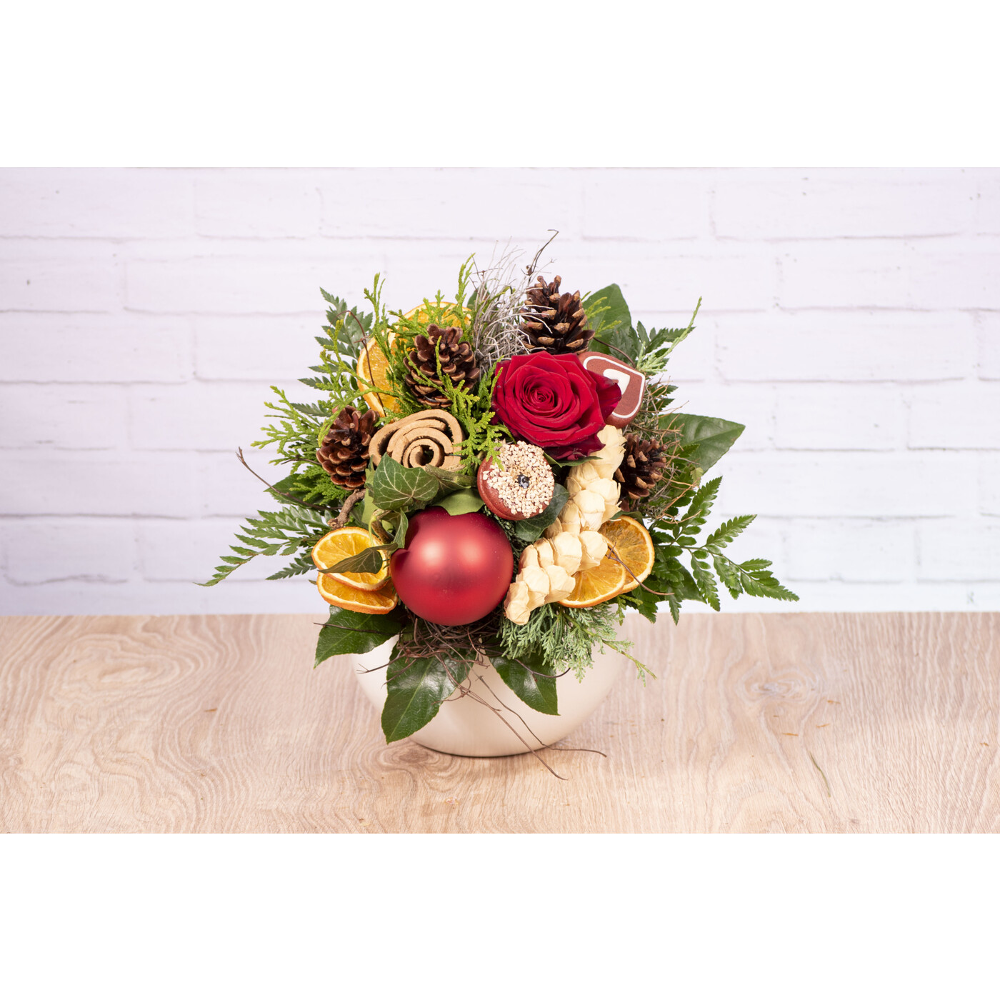 Weihnachtlicher Strauß "Adventskaffee"