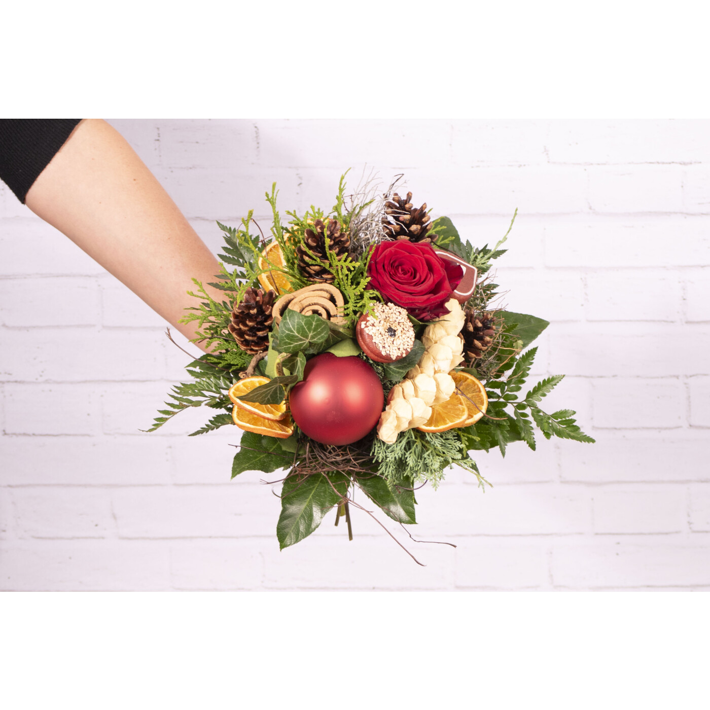 Weihnachtlicher Strauß "Adventskaffee"