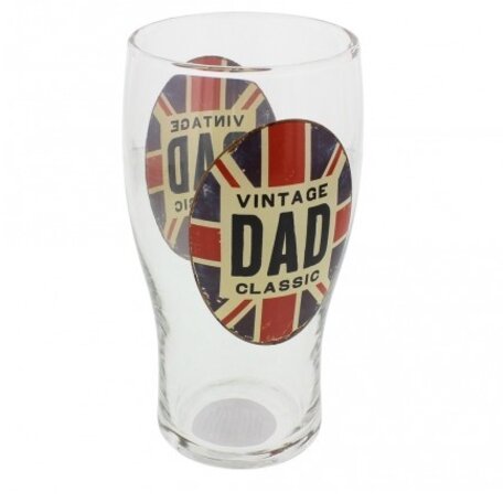 Poppy Union Jack Vintage Dad Pint Glass