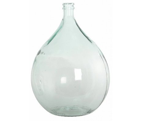 Housedoctor Botella / florero de vidrio 100% reciclado, Ø40cm h56cm 34 litros