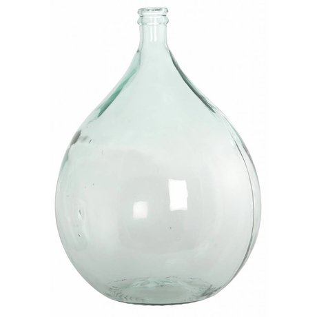 Housedoctor Botella / florero de vidrio 100% reciclado, Ø40cm h56cm 34 litros