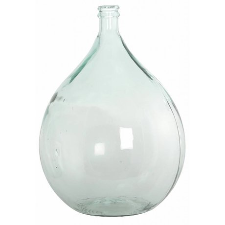 Housedoctor Bottle / vase from 100% recycled glass, Ø40cm h56cm 34 liters