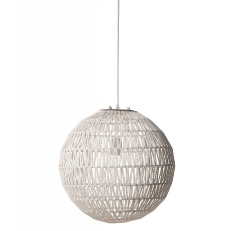 Zuiver Lampada a sospensione Cable40, bianco, Ø40cm