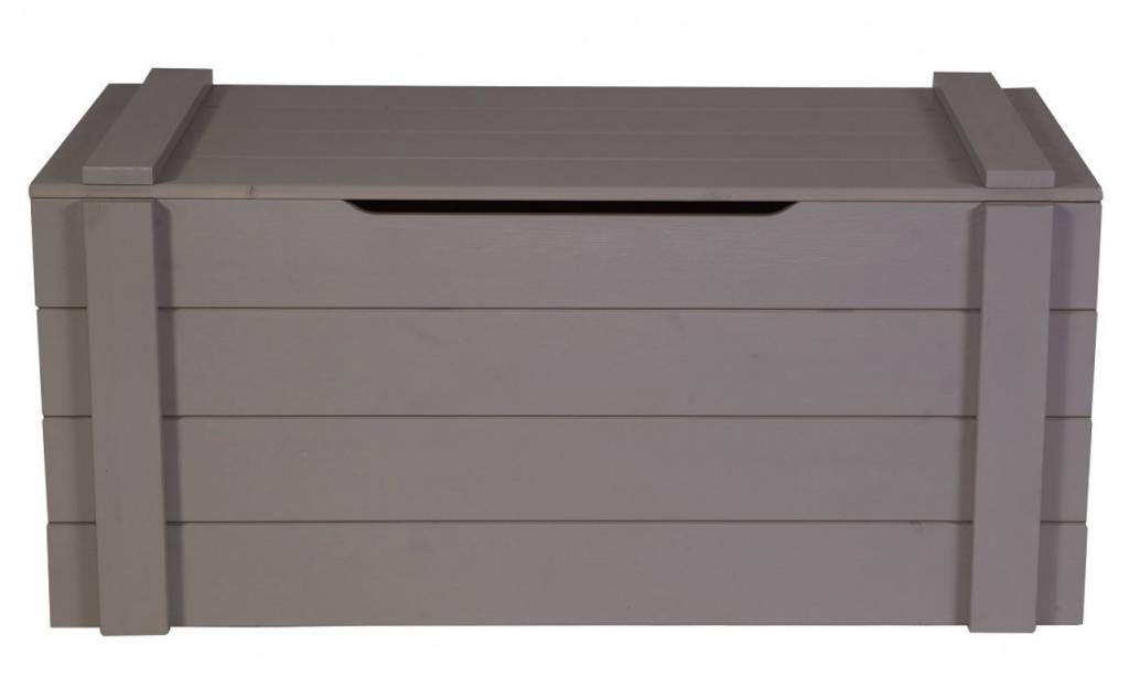 Almacenamiento 'Dennis' a partir de pino, gris acero, 42x90x42cm