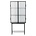 Ferm Living Haze Cabinet vetrina black metal 70x155x32cm vetro