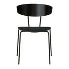 Ferm Living Spisebordsstol Herman black metal træ 50x74x47cm