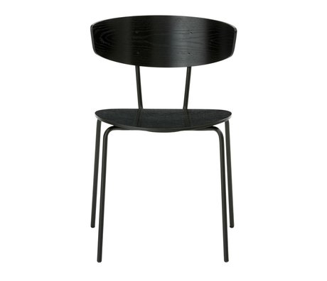 Ferm Living Dining chair Herman black metal timber 50x74x47cm