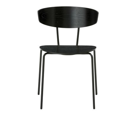 Ferm Living Salle à manger chaise Herman métal noir 50x74x47cm bois