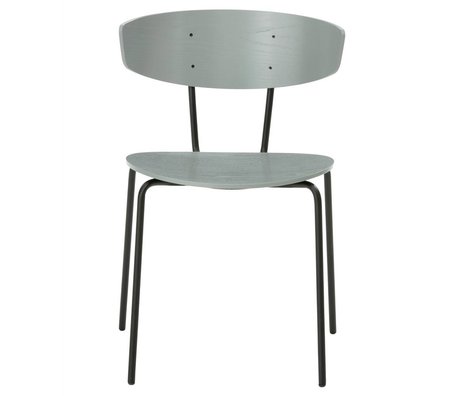 Ferm Living Cena de la silla Herman metal gris madera 50x74x47cm