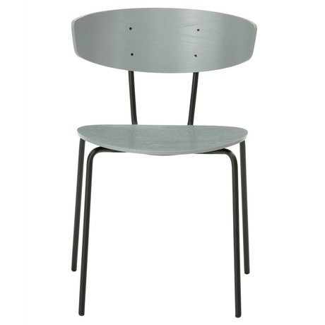 Ferm Living Cena de la silla Herman metal gris madera 50x74x47cm