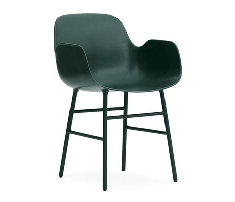 Normann Copenhagen acero 56x52x80cm plástico verde forma Lehnstul