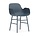 Normann Copenhagen forma Sillón acero azul 56x52x80cm plástico