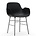 Normann Copenhagen Fauteuil forme plastique chrome noir 56x52x80cm