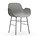 Normann Copenhagen forma Sillón de plástico gris cromo 56x52x80cm