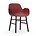Normann Copenhagen Poltrona forma 56x52x80cm legno di plastica rossa