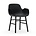 Normann Copenhagen Armchair shape black plastic wood 56x52x80cm