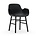 Normann Copenhagen forma poltrona di plastica nera 56x52x80cm legname