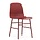 Normann Copenhagen Chair shape red plastic steel 48x52x80cm