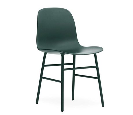 Normann Copenhagen acciaio 48x52x80cm plastica verde forma sgabello