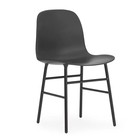 Normann Copenhagen acciaio 48x52x80cm plastica nera forma Sgabello