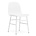 Normann Copenhagen Chair shape white plastic steel 48x52x80cm
