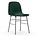 Normann Copenhagen Stol form grøn plastik krom 48x52x80cm