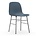 Normann Copenhagen Chair shape blue plastic chrome 48x52x80cm