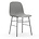 Normann Copenhagen Chaise forme plastique gris chrome 48x52x80cm