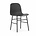 Normann Copenhagen Chair shape black plastic wood 48x52x80cm