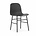 Normann Copenhagen sotto forma Cattedra di plastica nera in legno 48x52x80cm