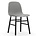 Normann Copenhagen forma grigio sedia di plastica nera in legno 48x52x80cm