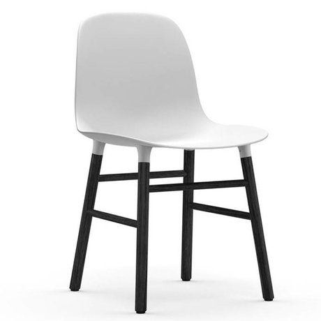 Normann Copenhagen sous forme de chaise 48x52x80cm blanc bois en plastique noir