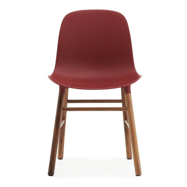 Normann Copenhagen Sandalye formu kırmızı kahverengi
