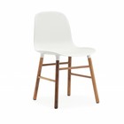 Normann Copenhagen Stuhl Form weiß braun Kunststoff holz 48x52x80cm